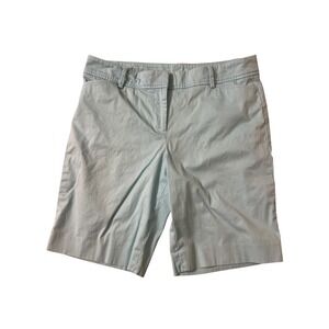 Talbots Womens Size 8p Perfect Shorts‎ Bermuda Blue Classic Fit Casual